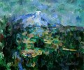 Montagne Sainte Victoire del paisaje de Lauves Paul Cezanne